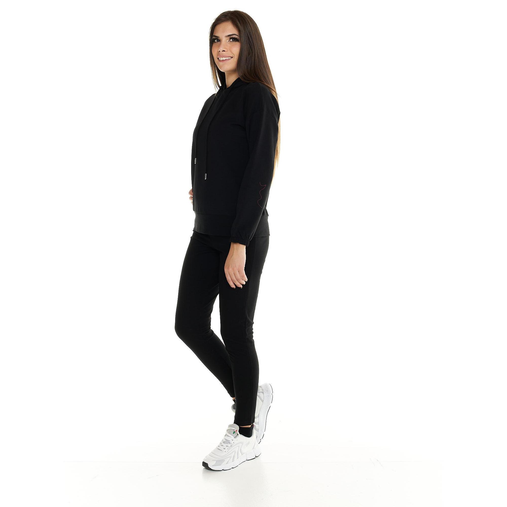 Felpa Leone donna con cappuccio Basic