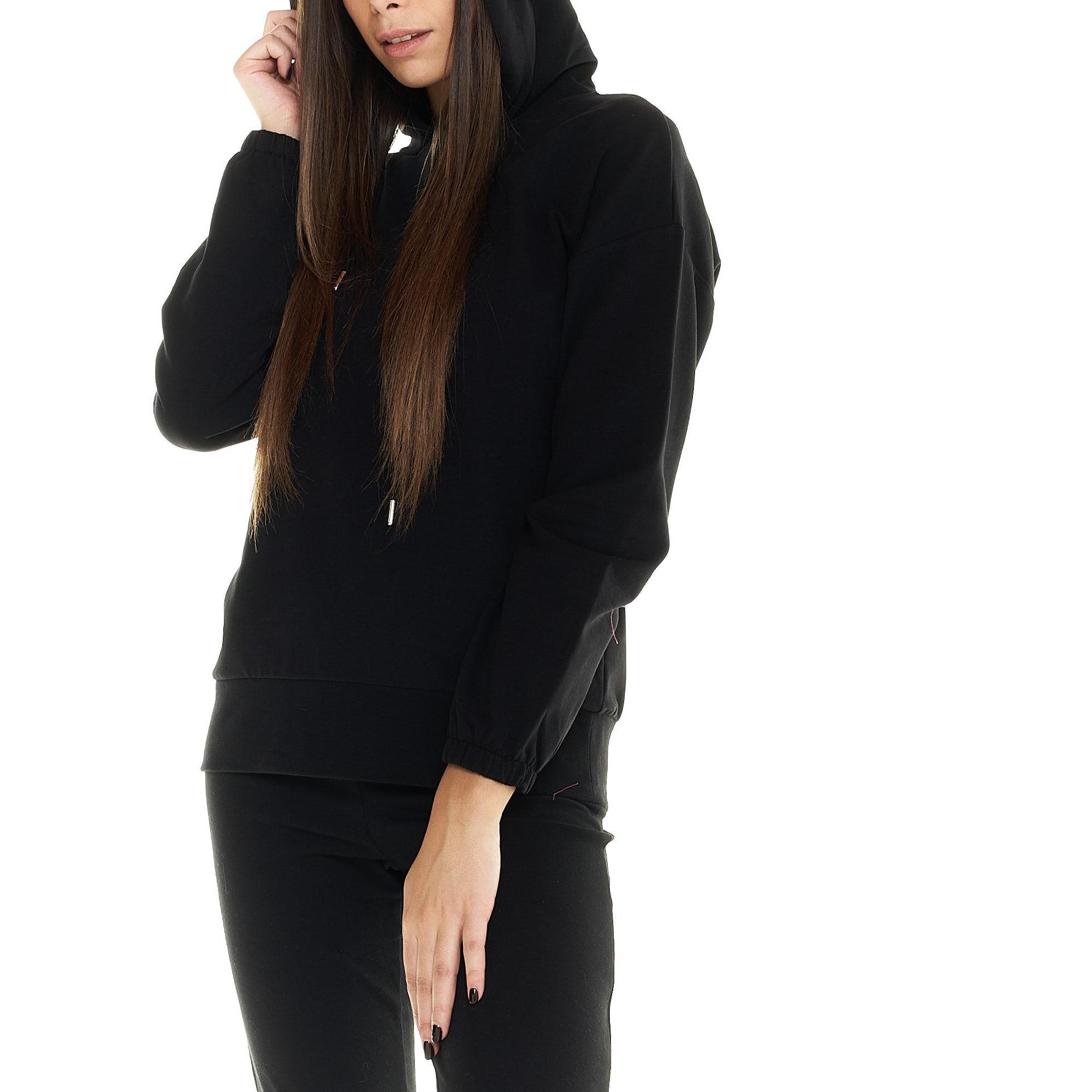 Felpa Leone donna con cappuccio Basic