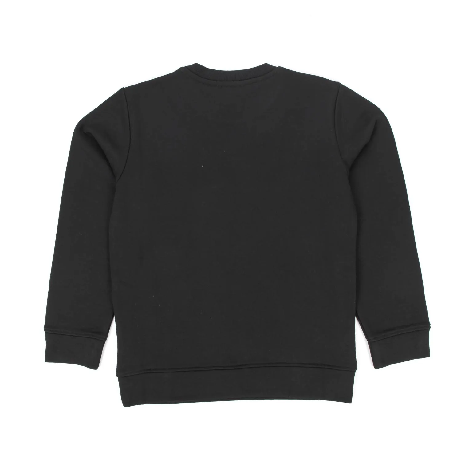 Felpa Nera Logo Bianco Bambino E Teenager