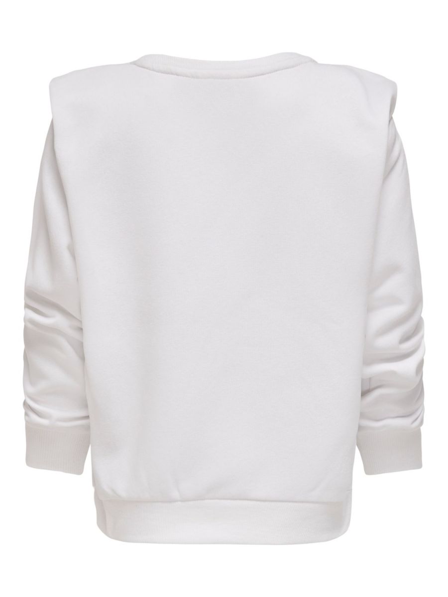 FELPA Ragazza ONLY 15246068 SASCHA BRIGHT WHITE