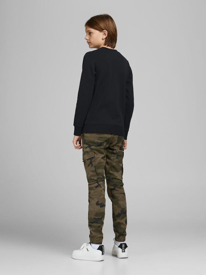 FELPA Ragazzo JACK&JONES 12182520 BASIC CREW BLACK