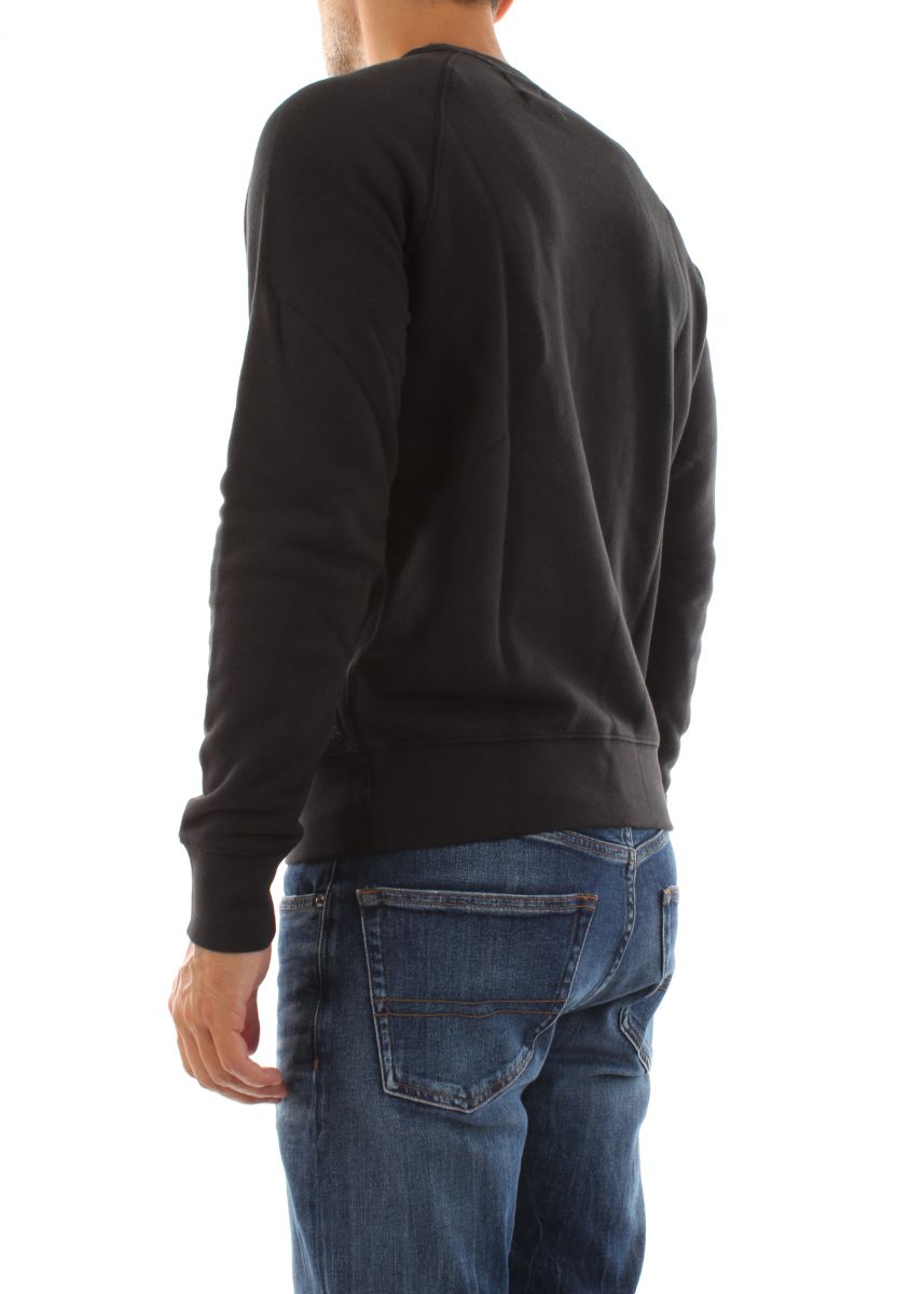 FELPA Uomo DOCKERS A1104 0012 ICON CREW BLACK BRUSHED