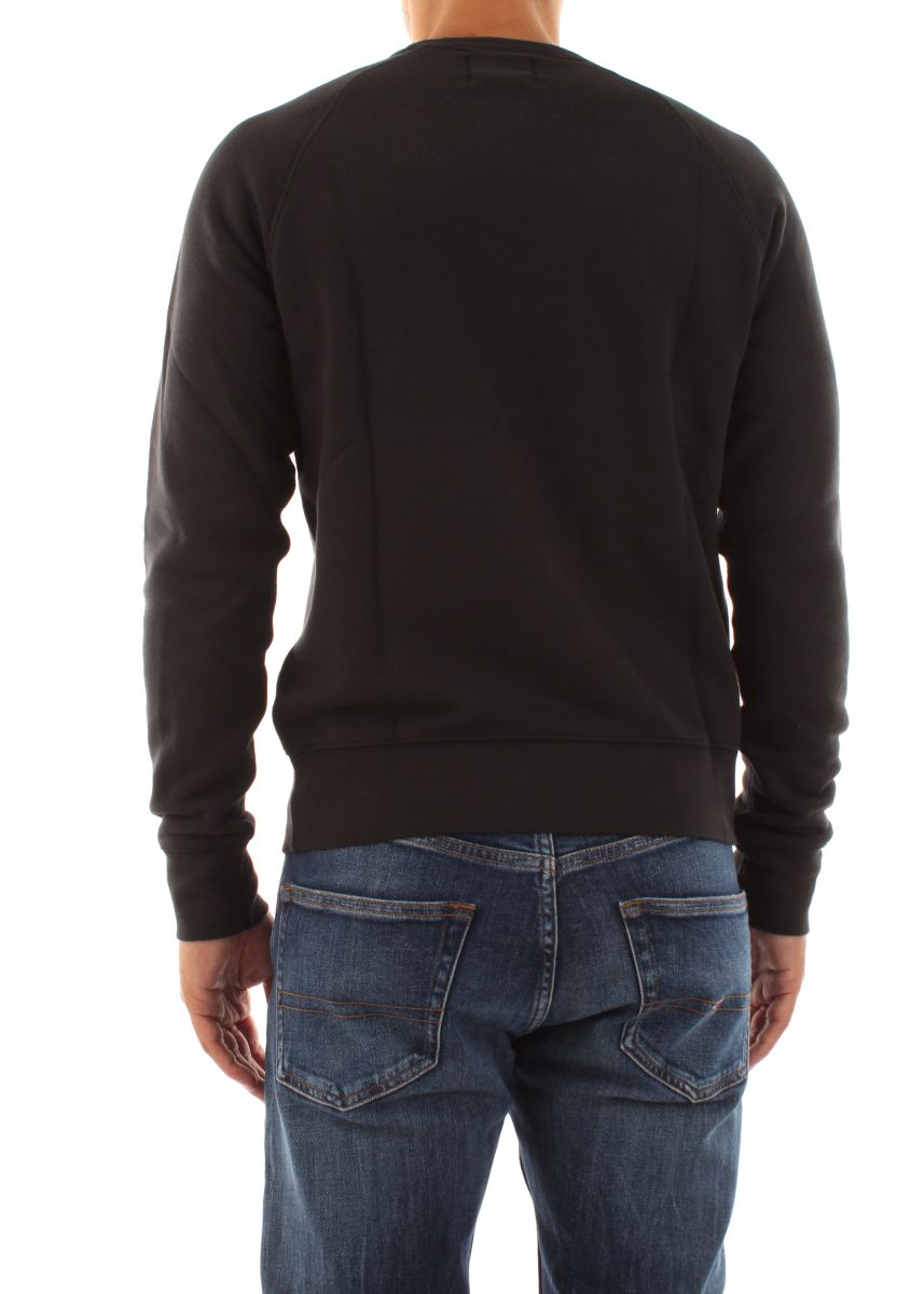 FELPA Uomo DOCKERS A1104 0012 ICON CREW BLACK BRUSHED