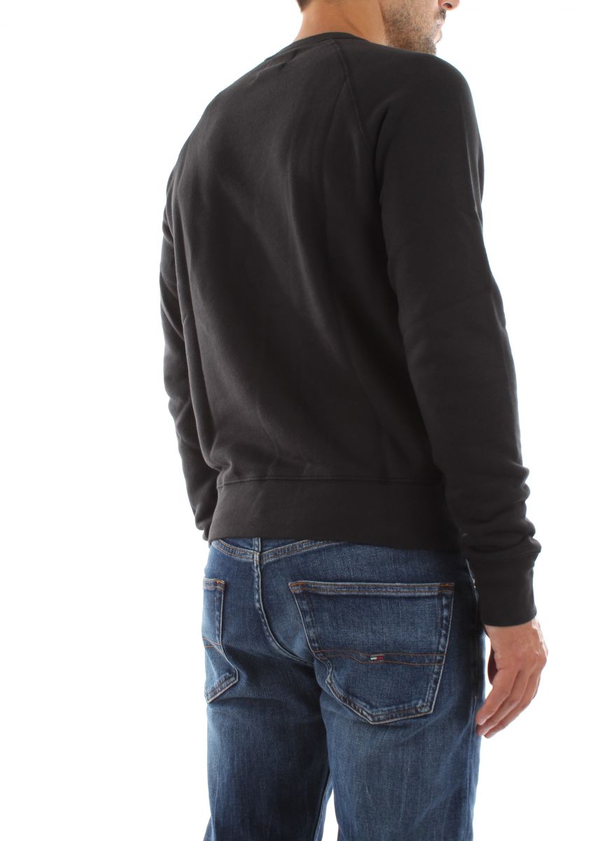 FELPA Uomo DOCKERS A1104 0012 ICON CREW BLACK BRUSHED