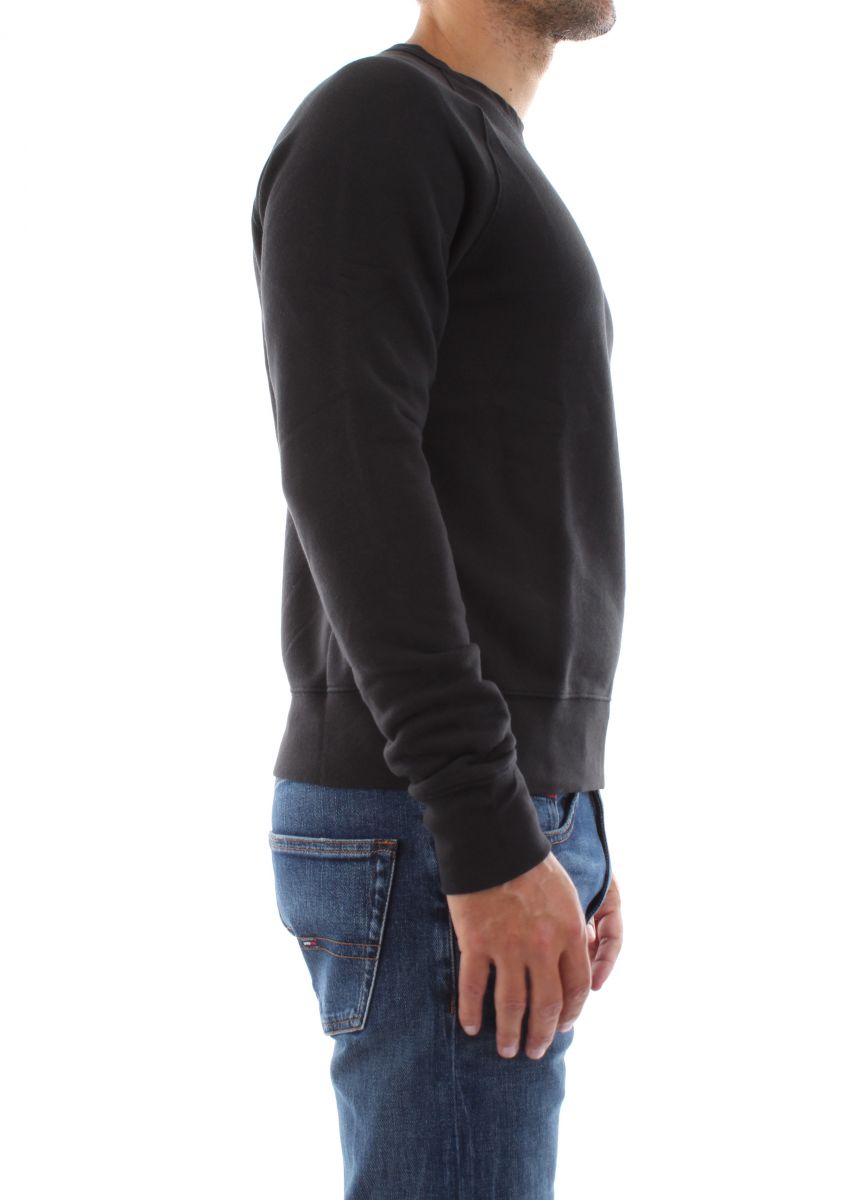FELPA Uomo DOCKERS A1104 0012 ICON CREW BLACK BRUSHED