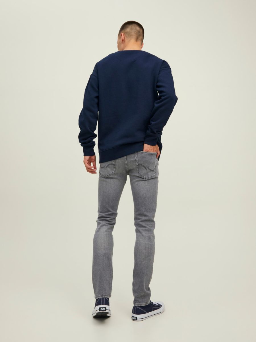FELPA Uomo JACK&JONES 12208182 CREW NECK NAVY BLAZER