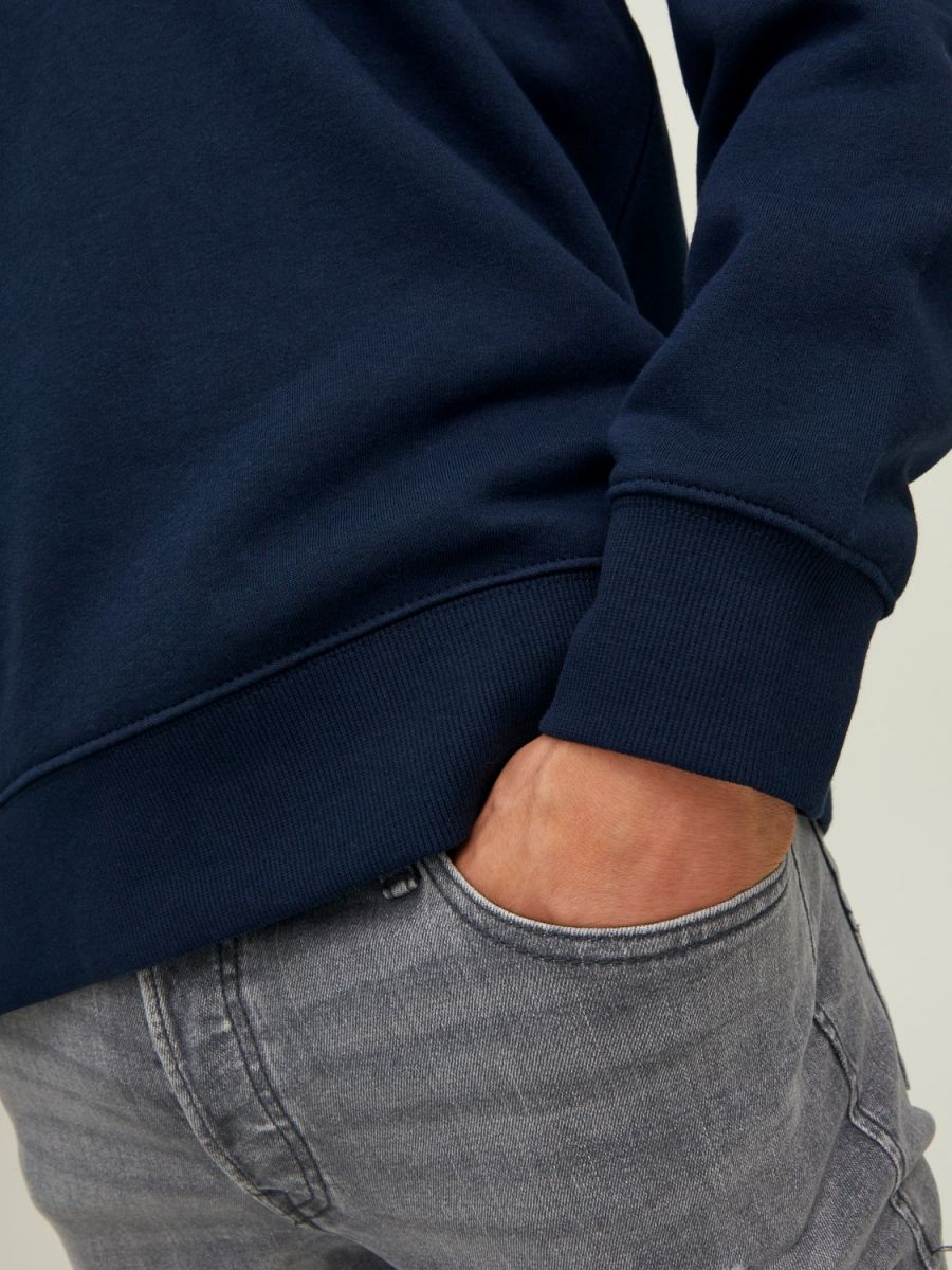 FELPA Uomo JACK&JONES 12208182 CREW NECK NAVY BLAZER