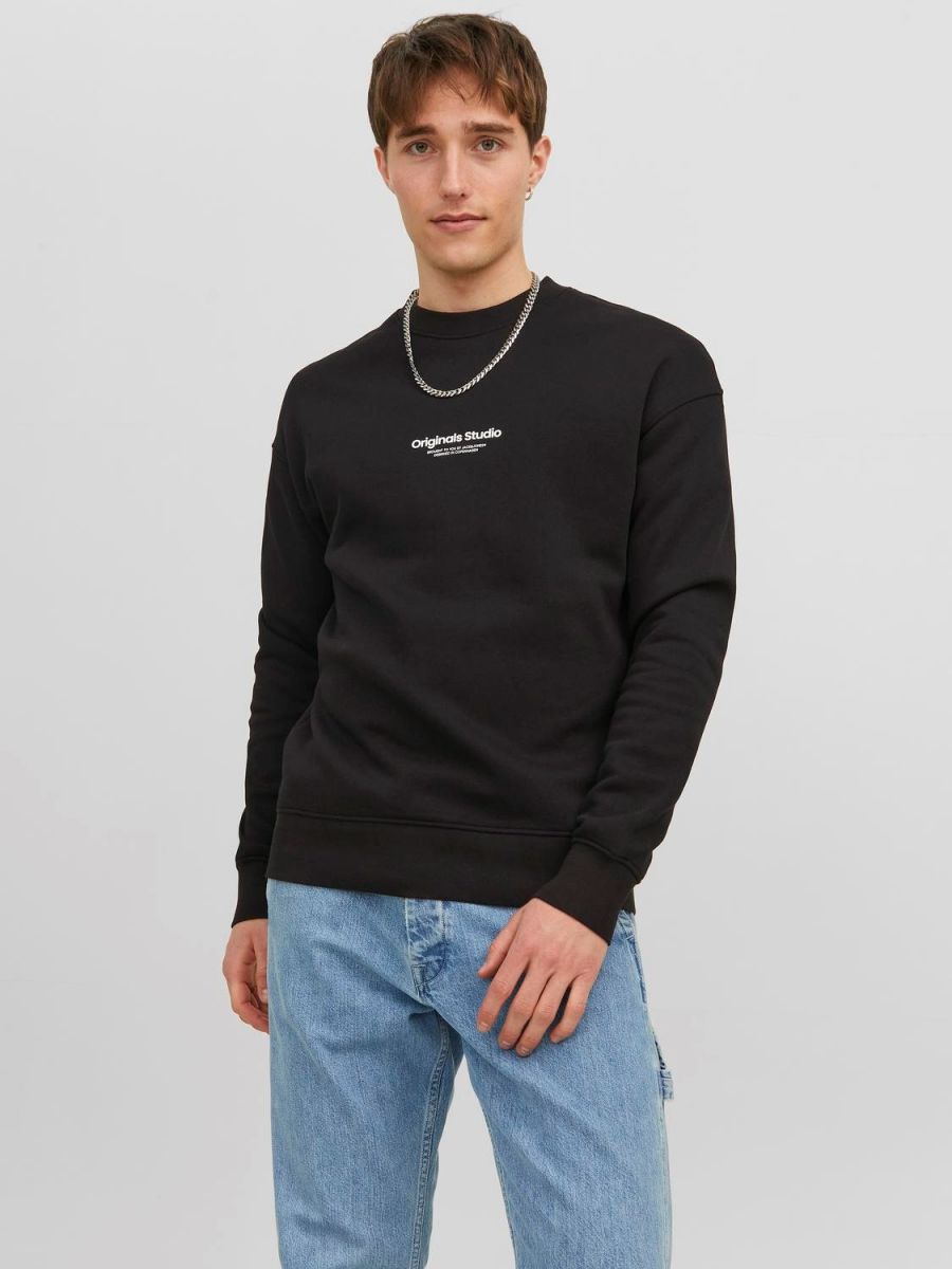 FELPA Uomo JACK&JONES 12241694 JORVESTERBRO BLACK
