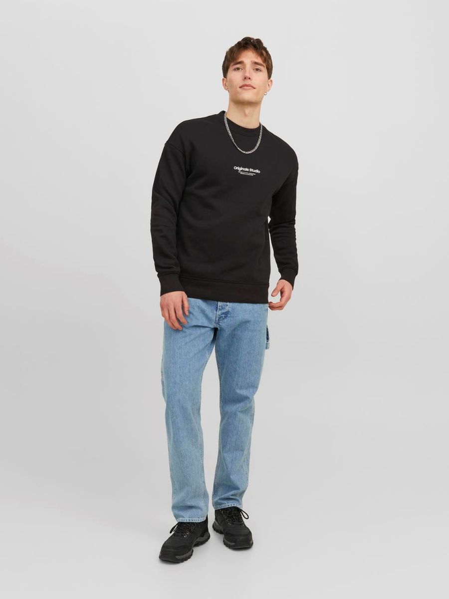 FELPA Uomo JACK&JONES 12241694 JORVESTERBRO BLACK