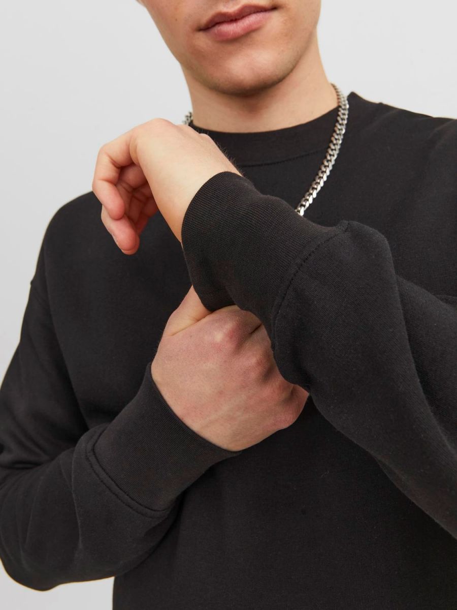 FELPA Uomo JACK&JONES 12241694 JORVESTERBRO BLACK