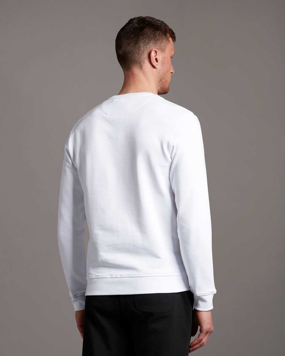 FELPA Uomo LYLE & SCOTT 1874 ML424VOG CREW NECK 626 WHITE