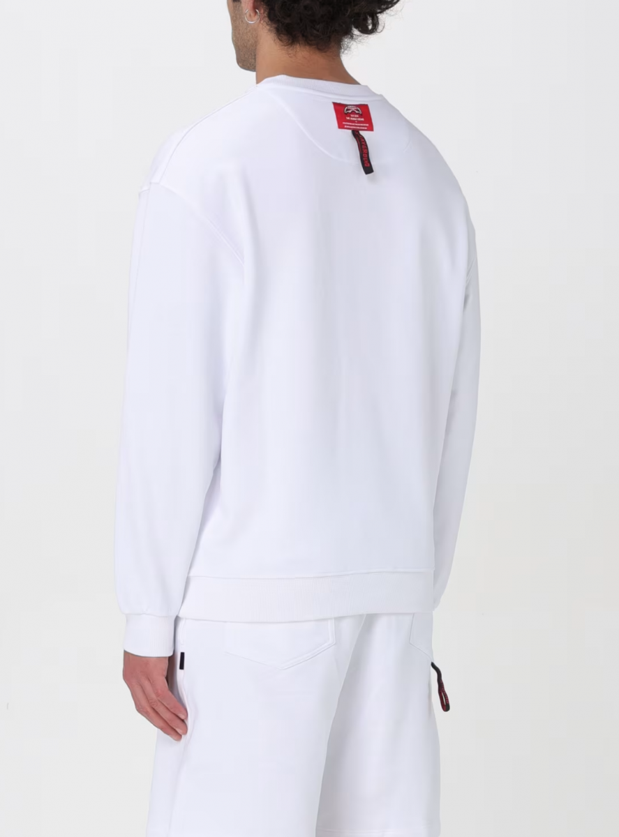 FELPA Uomo SPRAYGROUND SP440 LABER SHARK WHITE