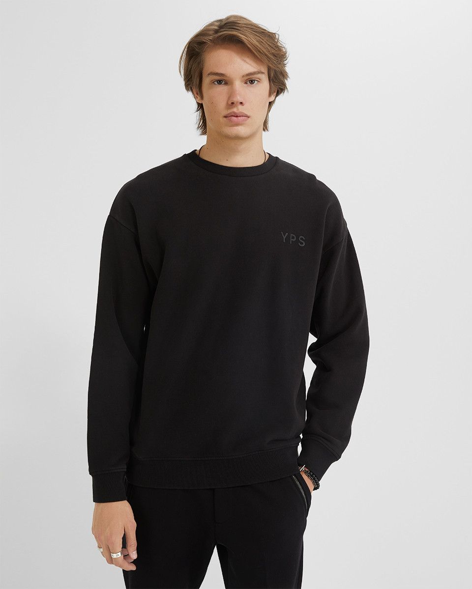 FELPA Uomo YOUNG POETS SOCIETY 106617 901 - CIEL LOGO 901 VINTAGE BLACK