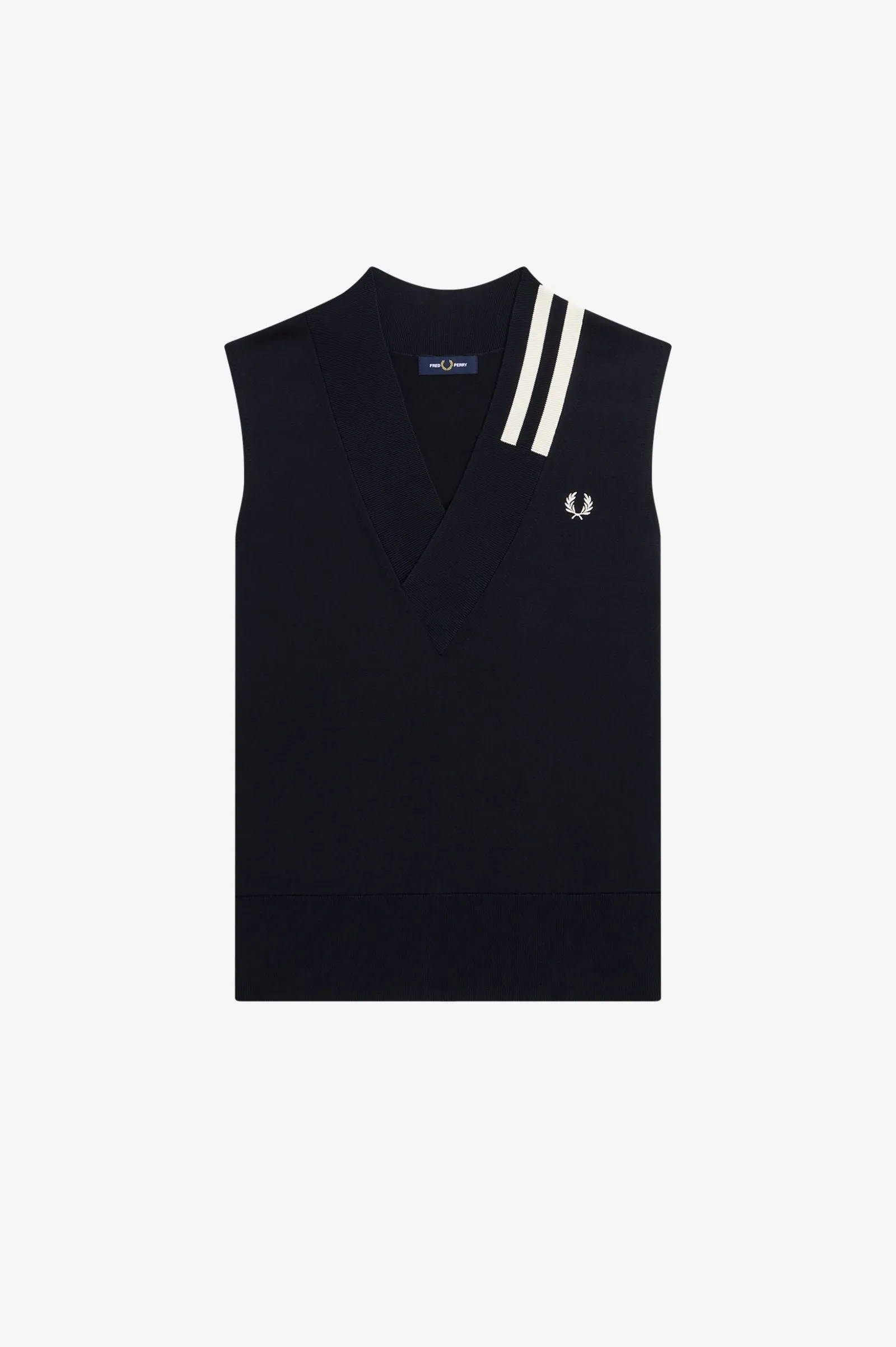 Fred Perry Gilet Scollo V K5855 Blu Navy
