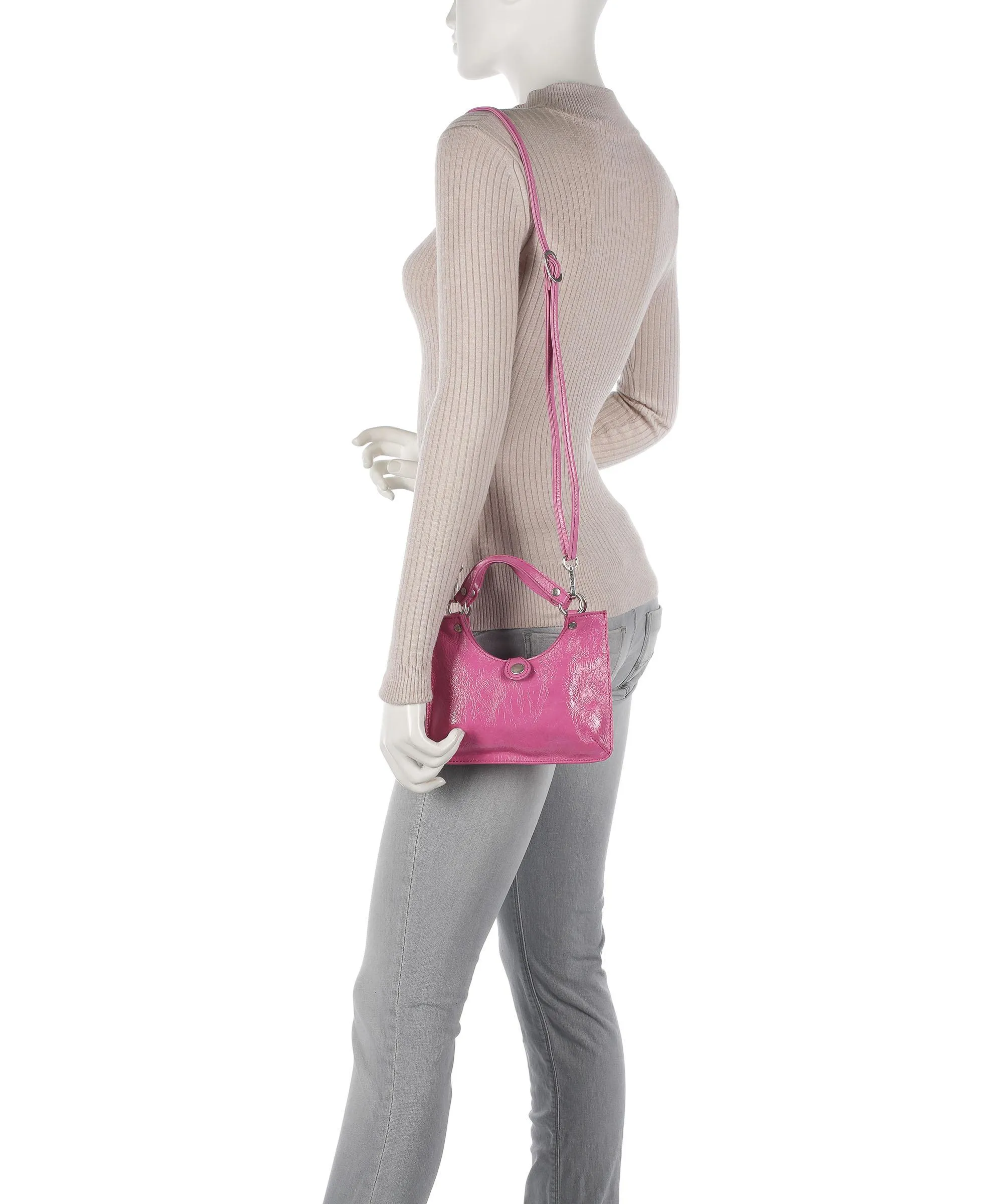  Gabs Eleonora Eleo XS Borsa a mano pelle di vitello grana pink  