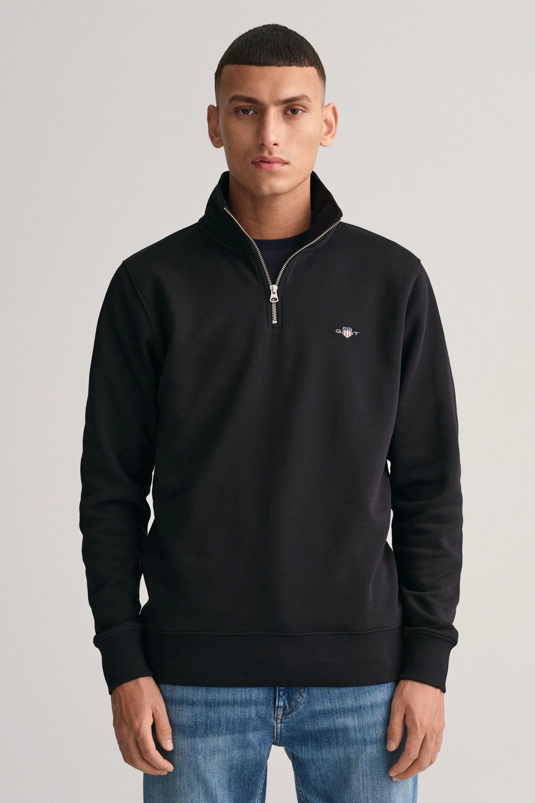 Gant Shield - Felpa con zip corta