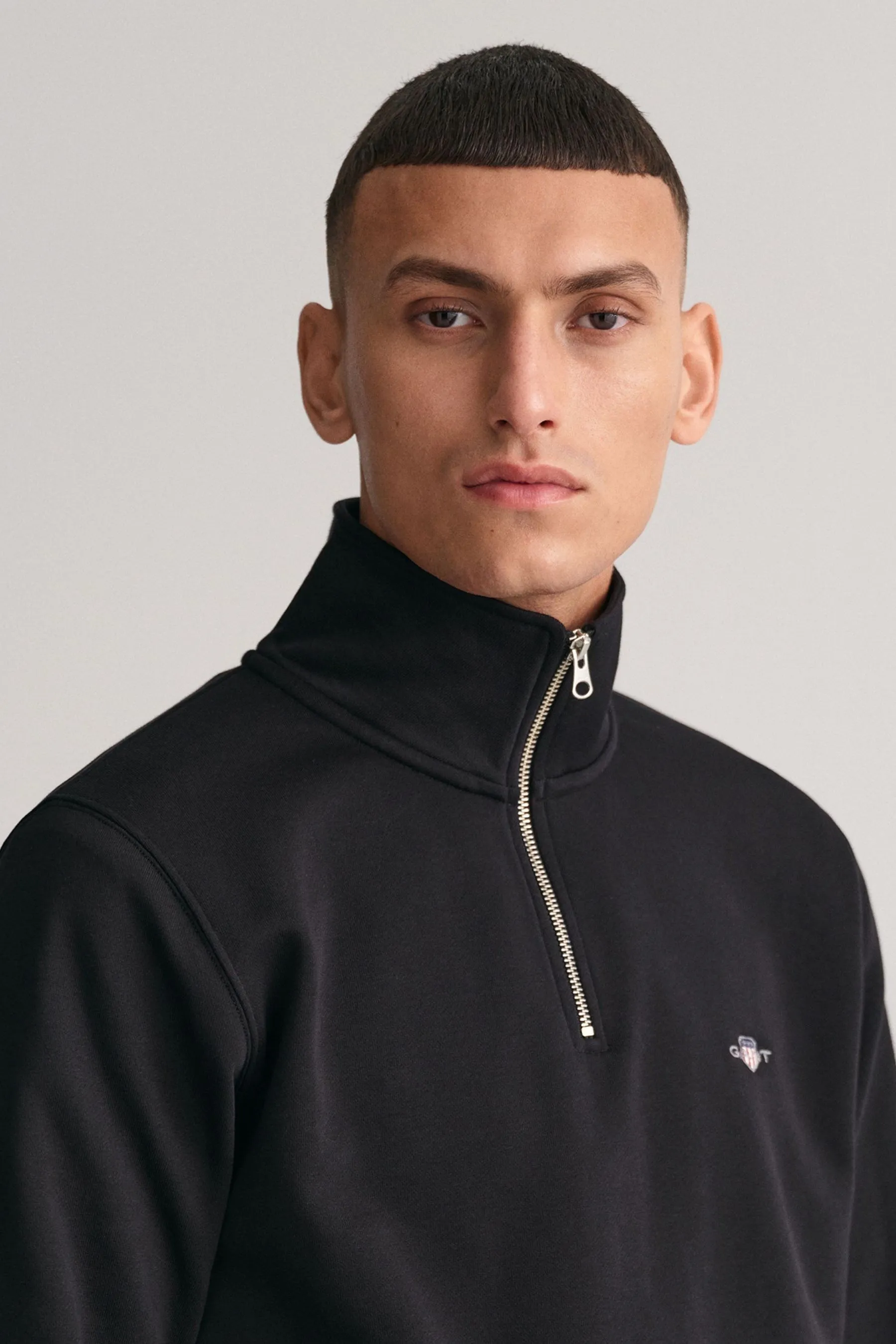 Gant Shield - Felpa con zip corta