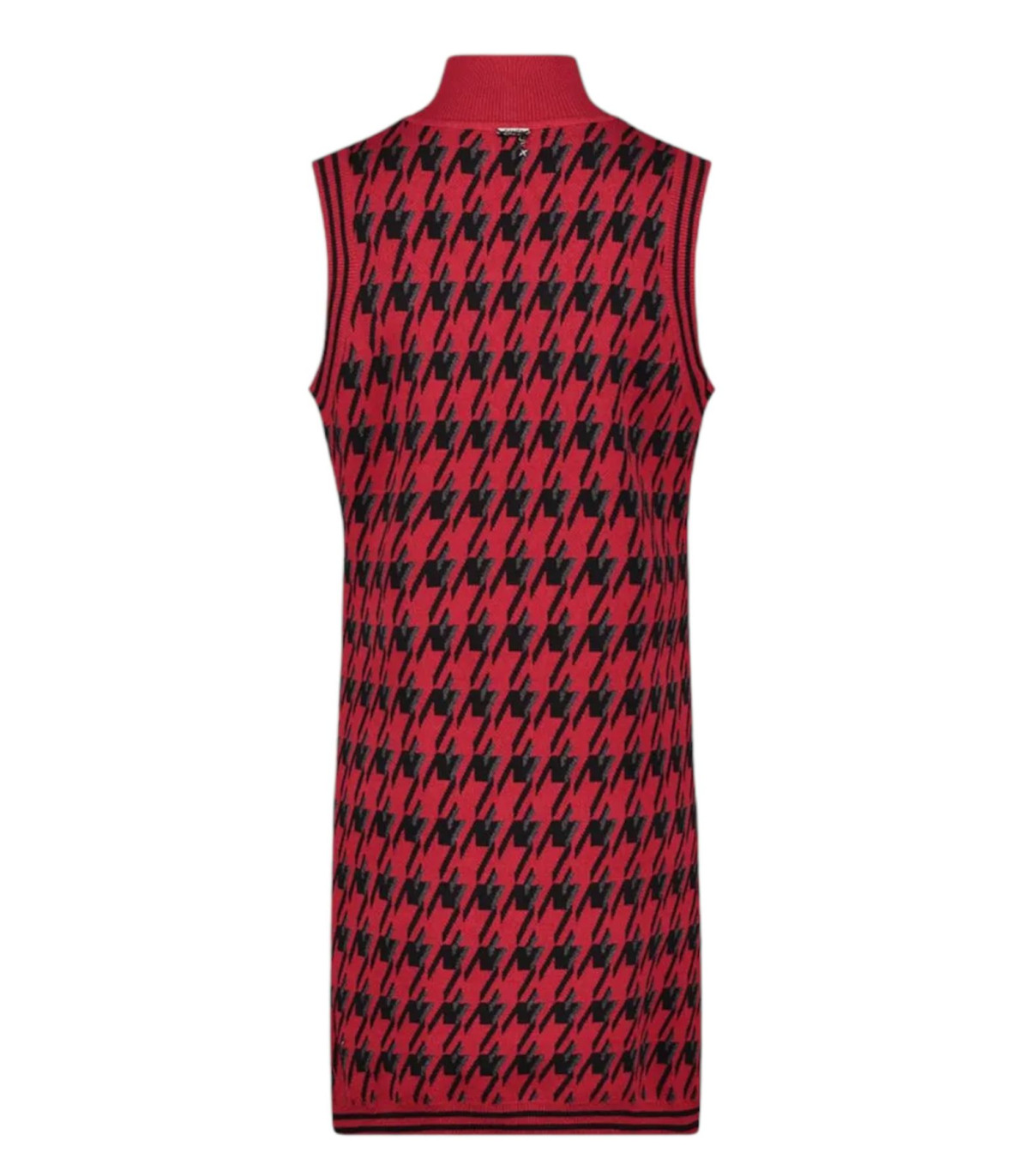 Gaudi Donna Vestito Corto Collo Alto Senza Maniche