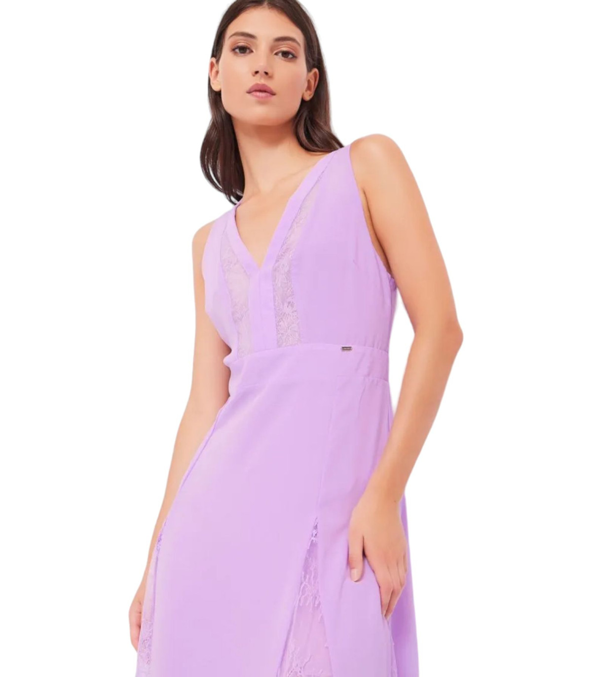 Gaudi Donna Vestito Lungo Con dettagli In Pizzo