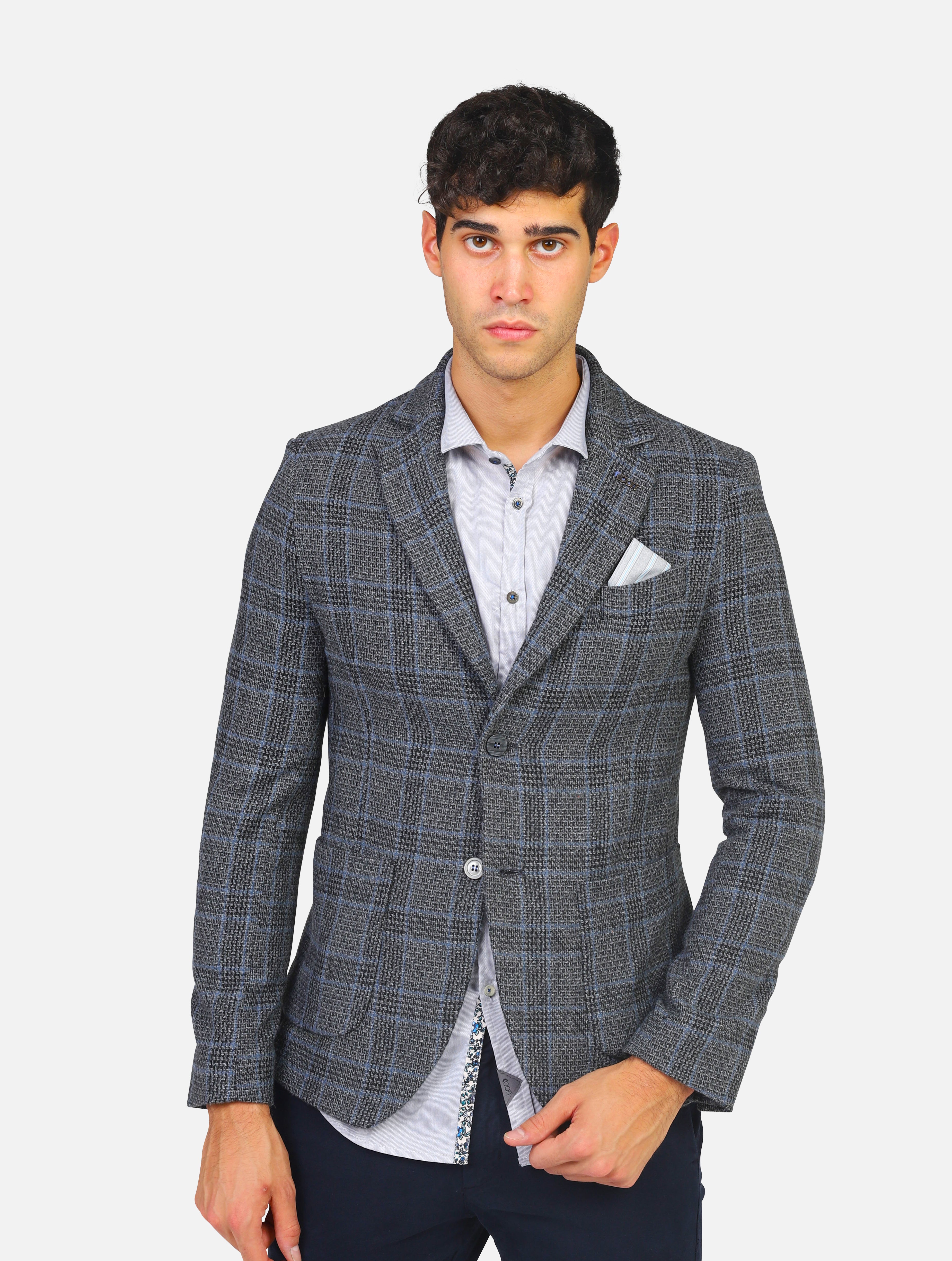 giacca KOON - IGC014 SR13 GRIGIO/BLU