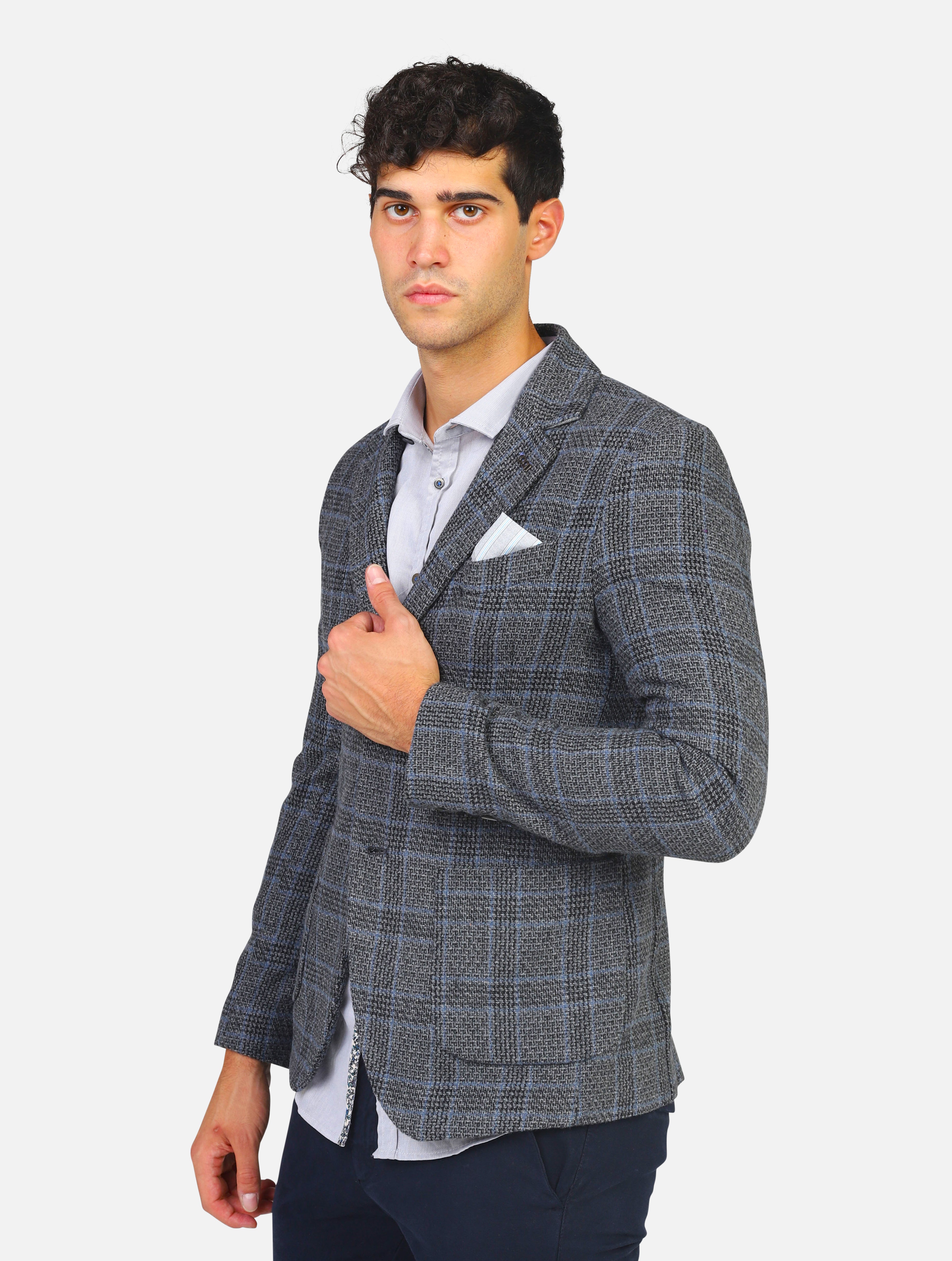 giacca KOON - IGC014 SR13 GRIGIO/BLU