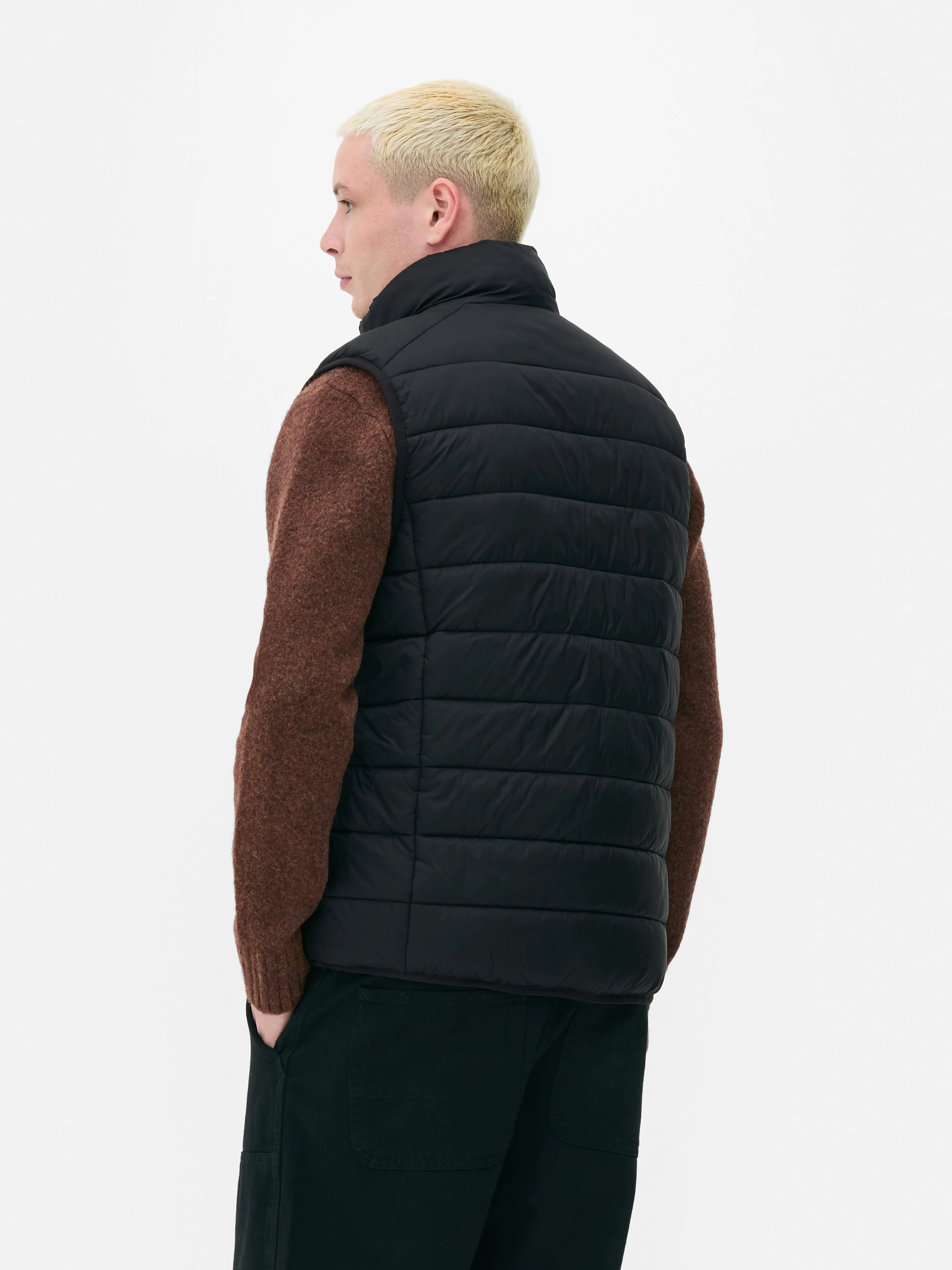 Gilet imbottito con zip