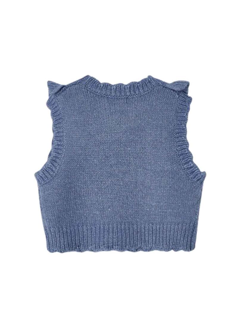 Gilet Mayoral Tricot Blu per Bambina