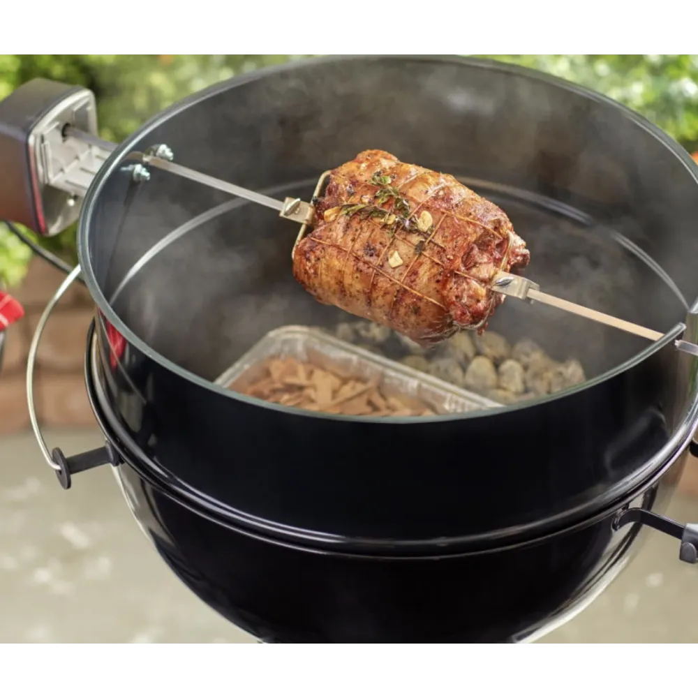 Girarrosto compatibile con i barbecue a carbone di 57 cm