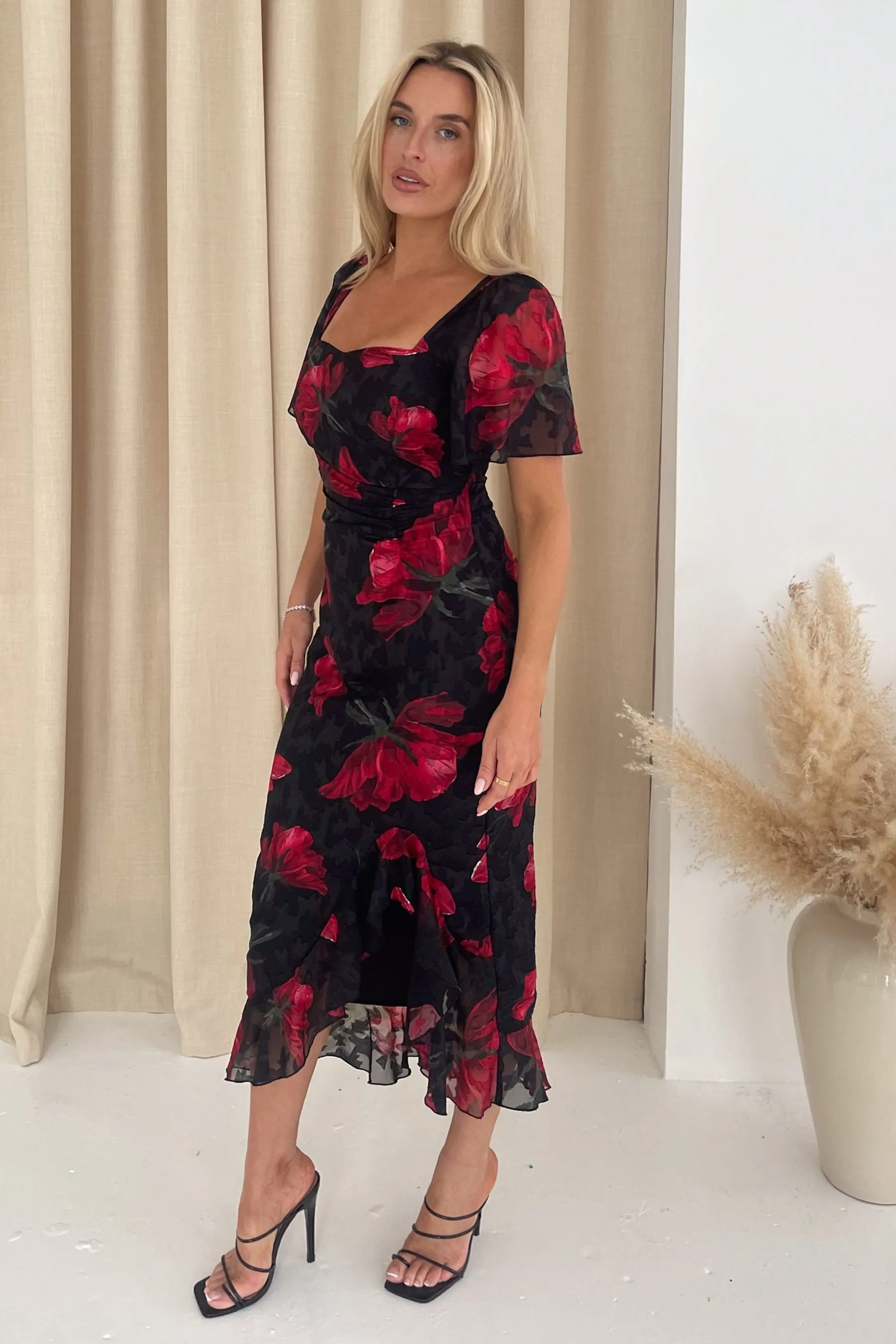 Girl In Mind - Heidi - Abito midi arricciato    