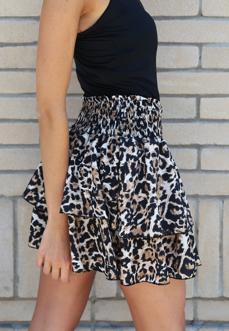 Gonna a balze, fantasia animalier