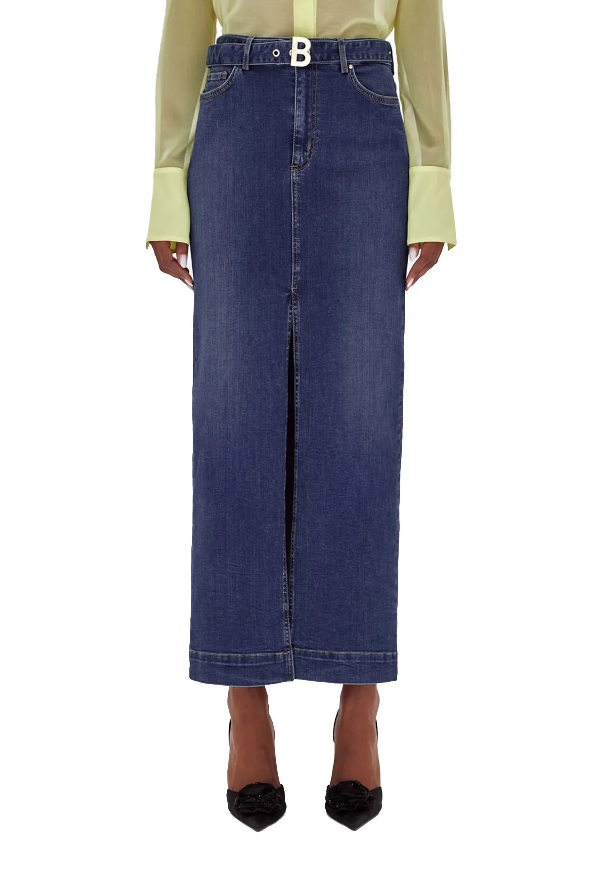 Gonna Denim Lunga BLUGIRL da donna