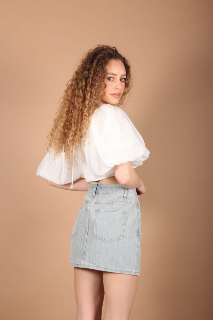 Gonna Denim Strass
