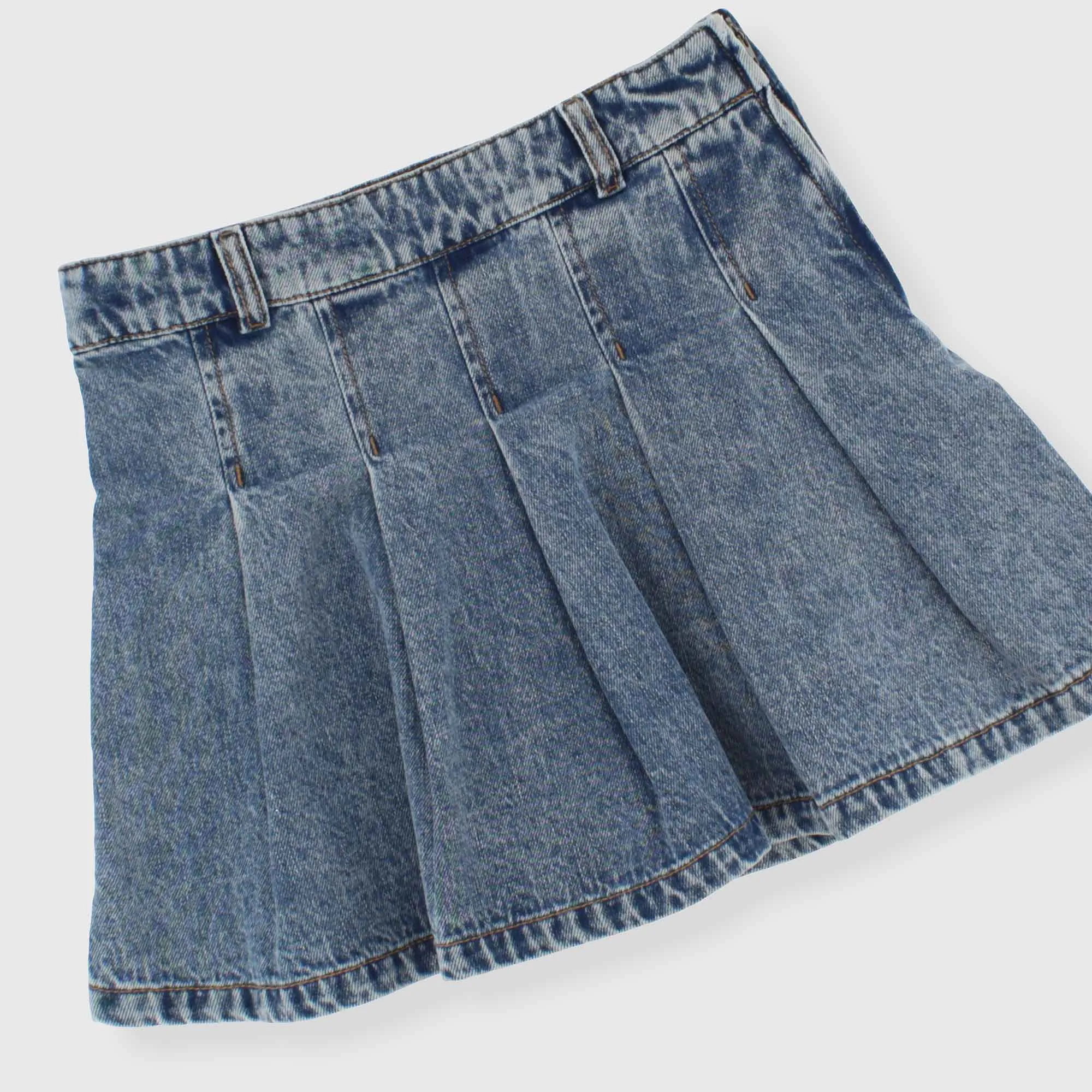 Gonna in jeans da bambina, BLU            