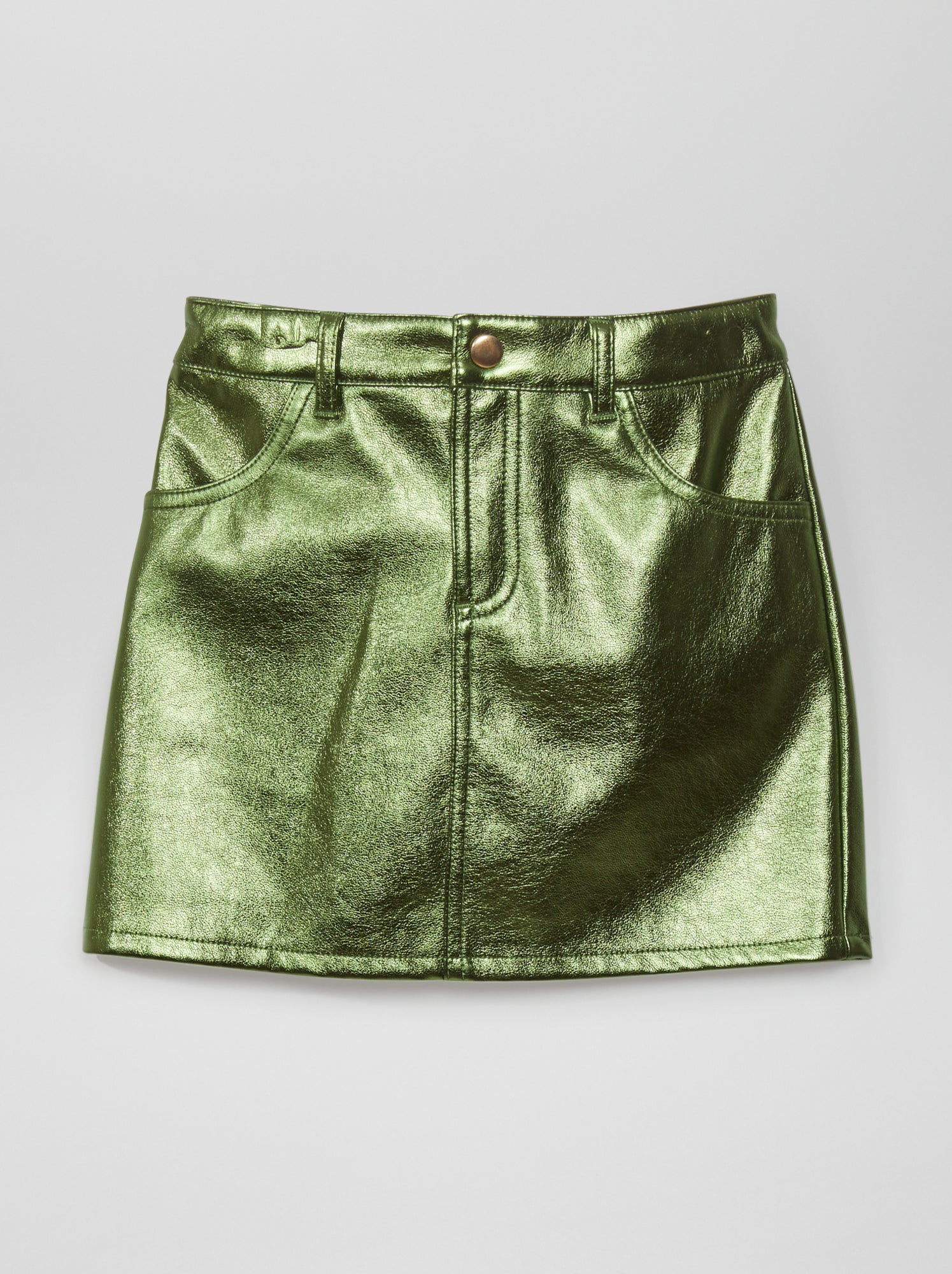 Gonna in similpelle - VERDE