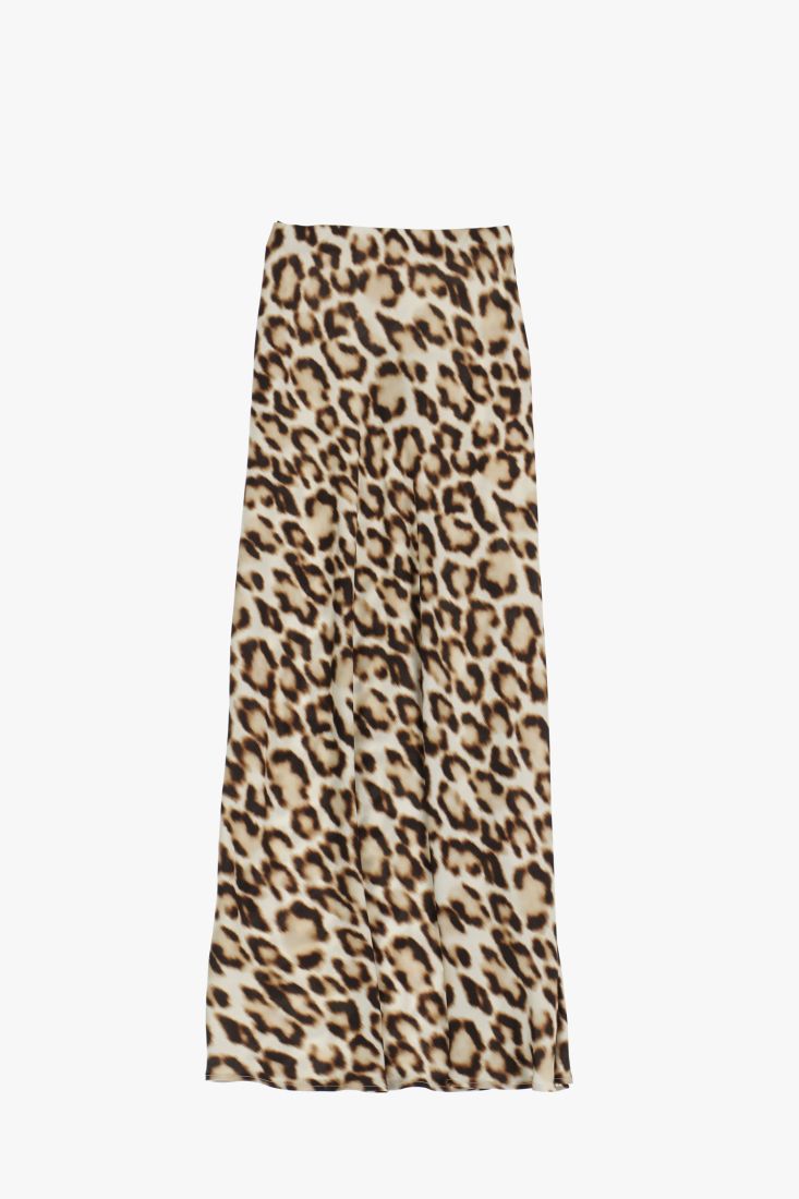 Gonna lunga a tubino fantasia animalier
