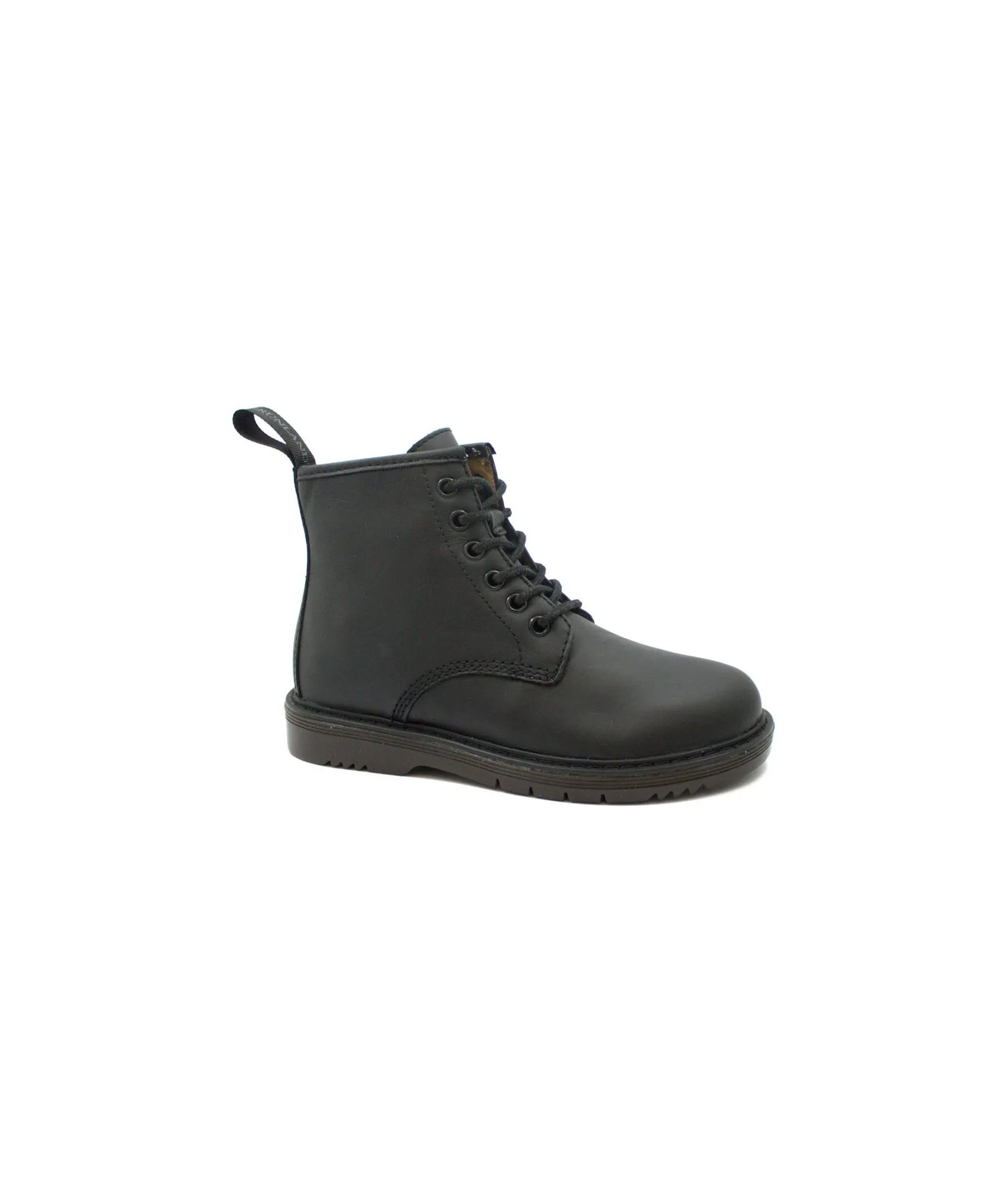 GRUNLAND TABA PO2302 nero 35/40 bambina stivaletti zip lacci pelle