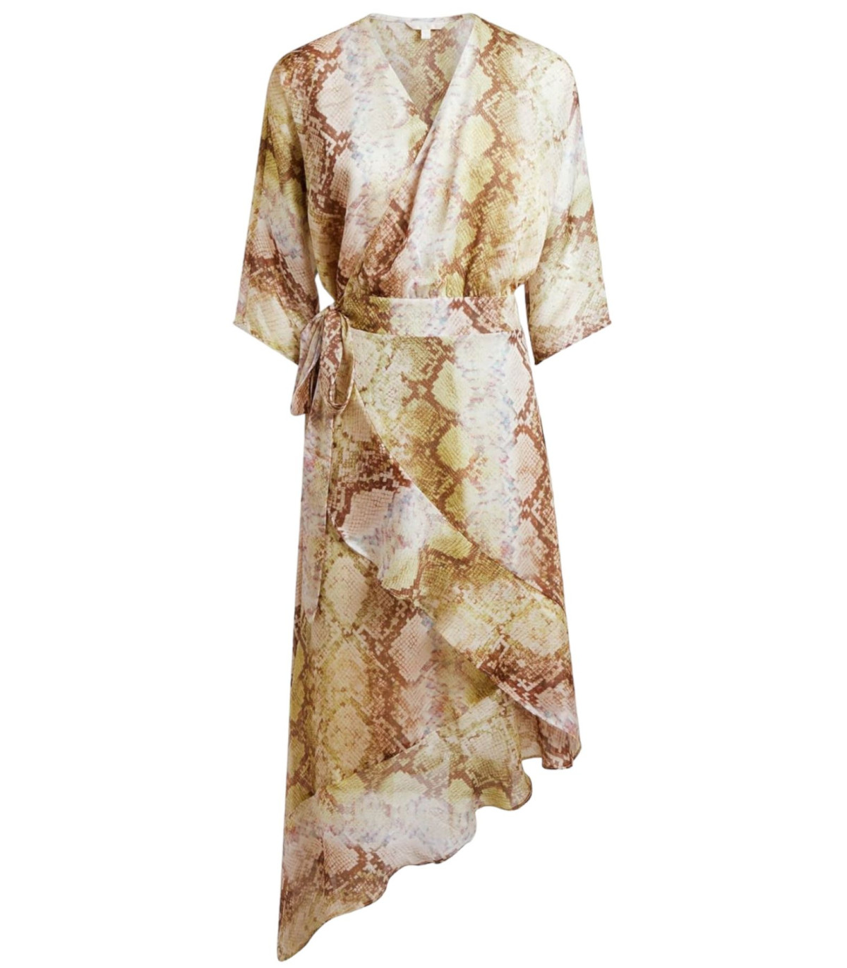 Guess Donna Vestito Lungo Da Giorno 3 Qtr Ensley Wrap