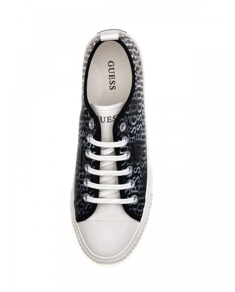 GUESS FM6nwl sneakers scarpe uomo casual tessuto blu logato