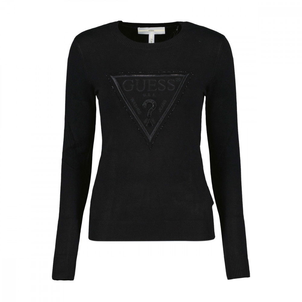 GUESS MAGLIONE LOGO STRASS ELOISE DONNA