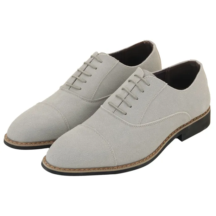 Henk ter Horst Scarpa stringata in pelle scamosciata Grigio