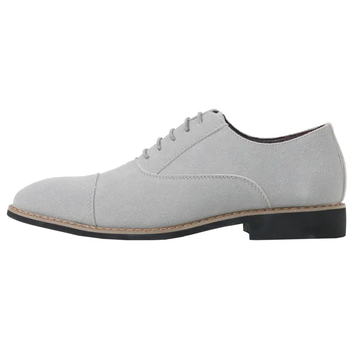Henk ter Horst Scarpa stringata in pelle scamosciata Grigio