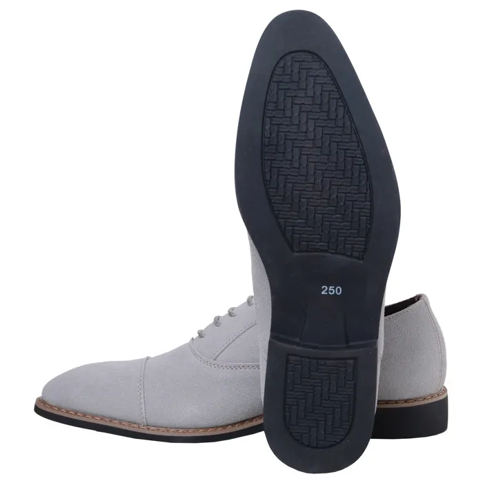 Henk ter Horst Scarpa stringata in pelle scamosciata Grigio