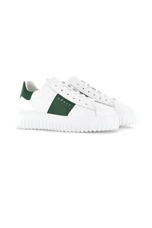 HOGAN Calzature,Sneakers white leather H-stripes sneakers 