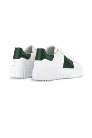 HOGAN Calzature,Sneakers white leather H-stripes sneakers 