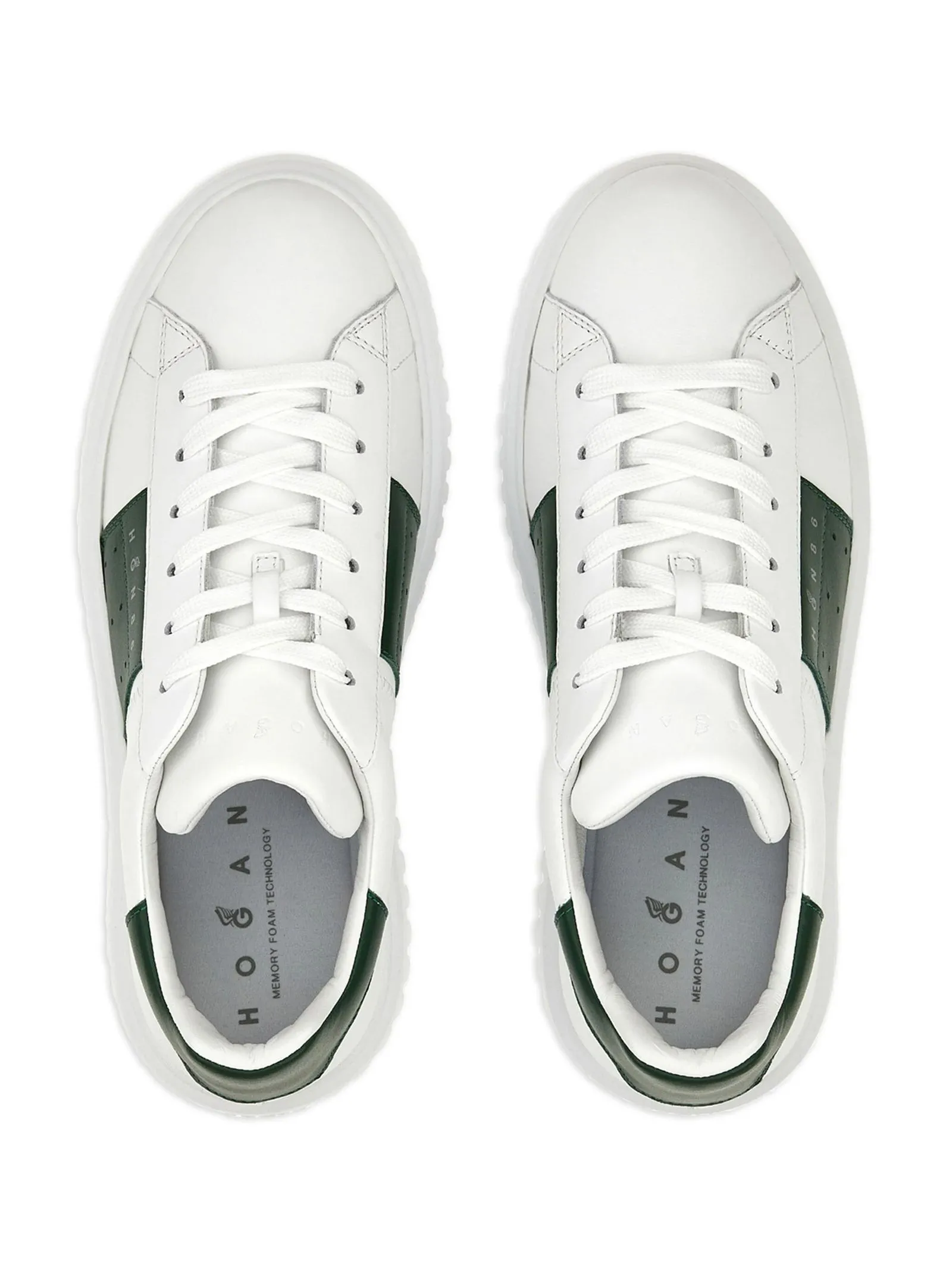 HOGAN Calzature,Sneakers white leather H-stripes sneakers 