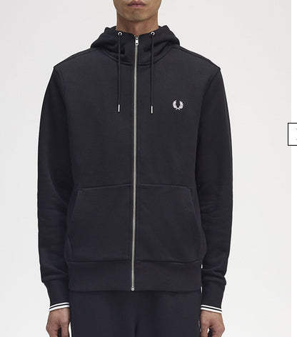 Hooded Zip Through Felpa Zip Cappuccio
