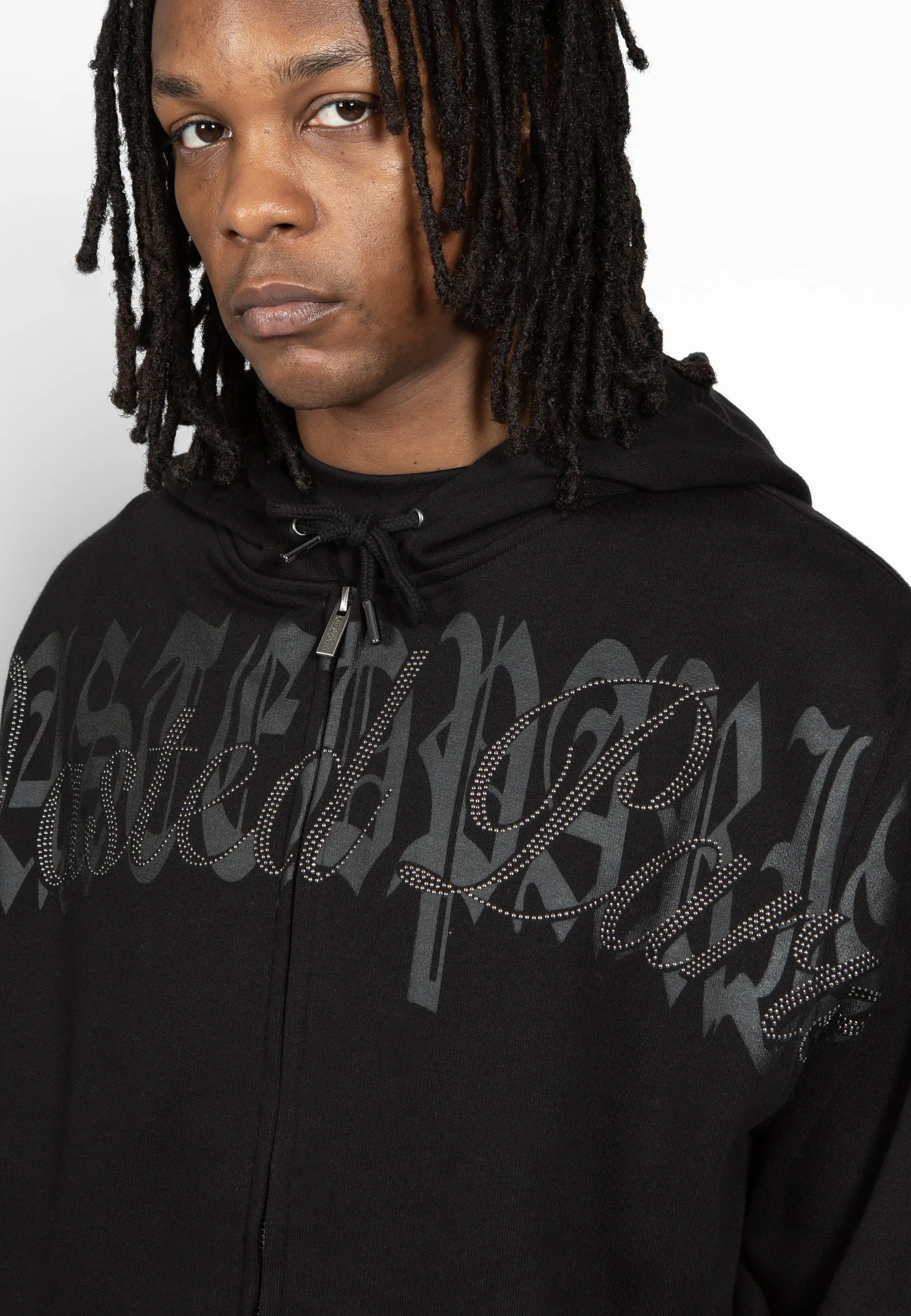 HOODIE ZIP STATEMENT CROWN UNISEX - Felpa con zip