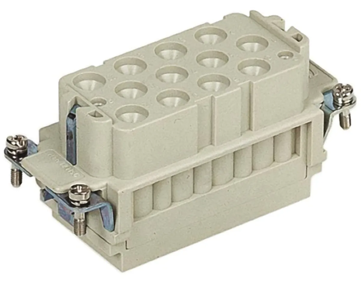 Inserto connettore HARTING, Femmina, serie Han-Com, 40A, 12 vie