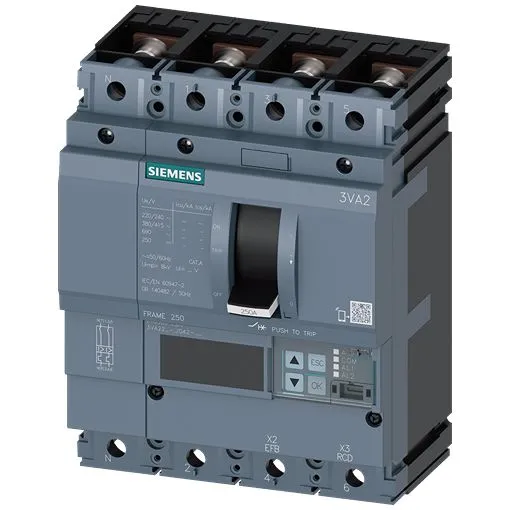 Interruttore di sicurezza elettronico Siemens, 160A, 4 canali, 3VA2