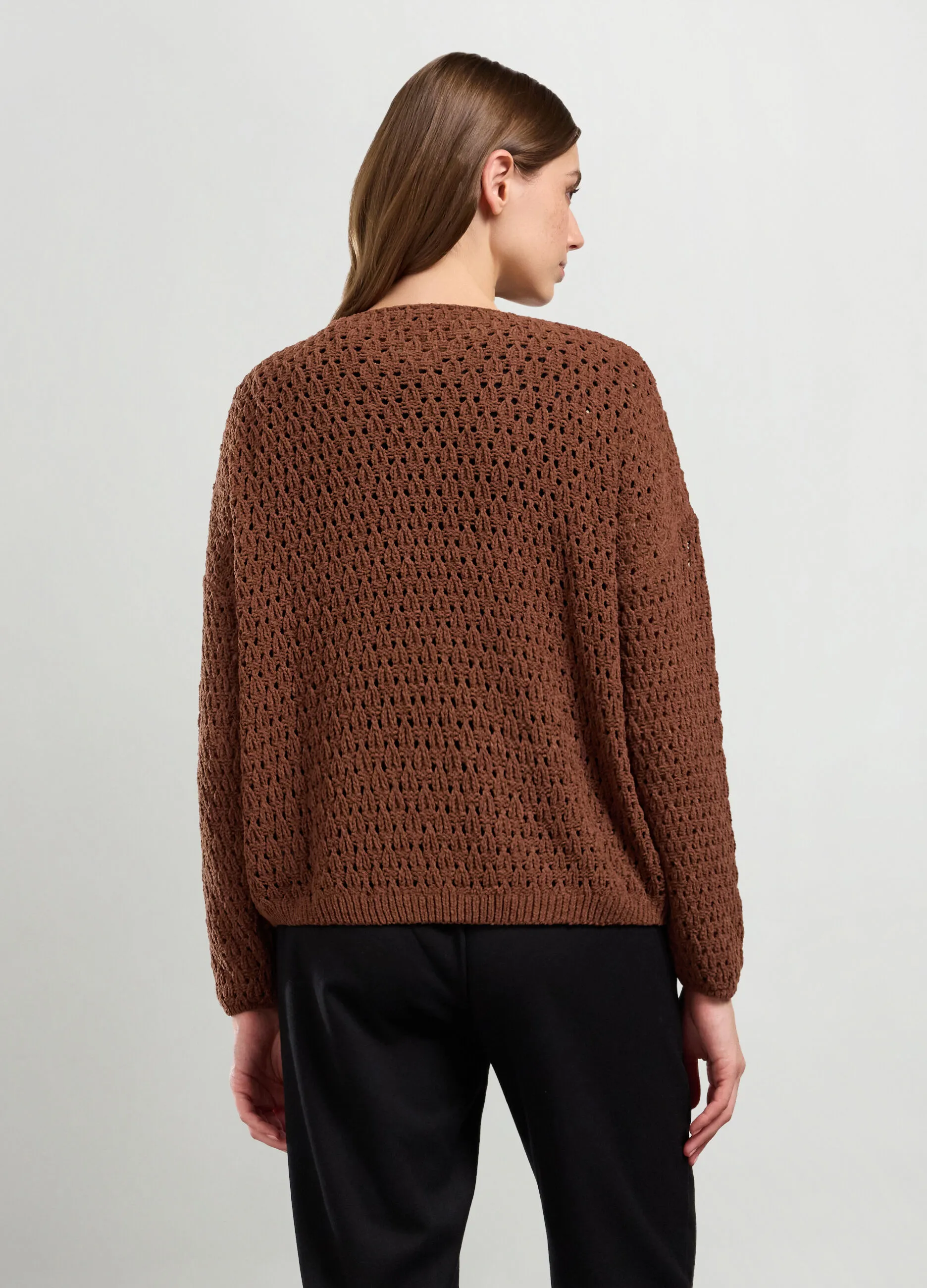 IWIE  Girocollo tricot in ciniglia donna